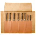 Natte cuir pour 8 couteaux de cuisine
