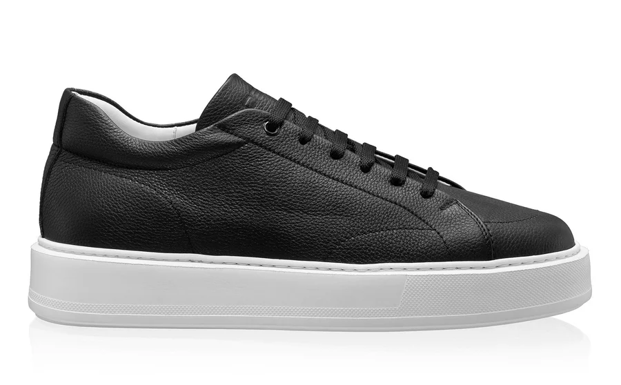 Men Leather Sport Shoes 7776 Bottalato Black