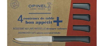 Coffret de 4 couteaux de table Bon Appétit + Anthracite