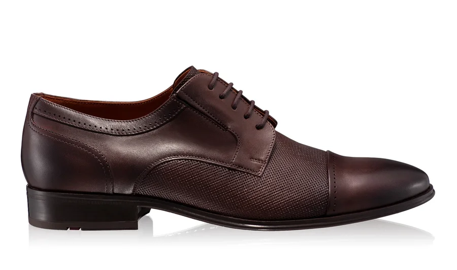 Elegant Men Shoes 6858 Vitello Foro T.Moro