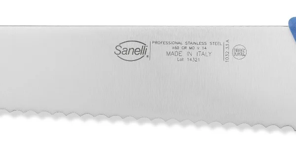 Sanelli Coltello Francese Seghettato Cm.33 Azzurro