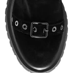 Suede Leather Ankle-Boots 8176 Crosta Black