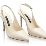High-heel Slingback Pumps 4417 Vitello Panna
