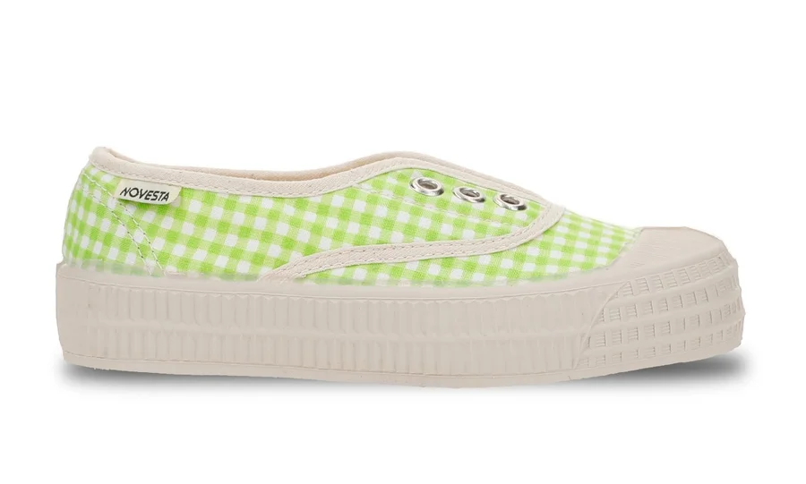 Star Kid Elastic Gingham Green