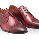 Men Natural Leather Shoes 6856 Vitello Bordo