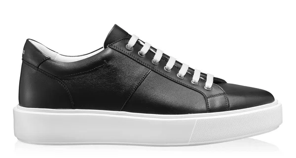 Men genuine leather sports shoes 6897 Vitello Black