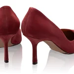 High-heel Pointed Toe Pumps 8026 Camoscio Bordo