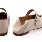 Women Ballerina Flats 7824 Nappa Beige