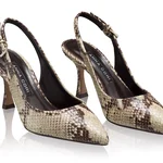 Mid-heel Slingback Pumps 5728 Pytone Panna/Maro