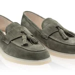 Men Suede Leather Loafers 7628 Crosta Militare