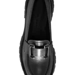 Women Casual Leather Loafers 8165 Vitello Black