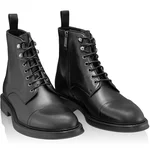 Men Natural Leather Casual Boots 7688 Vitello Black