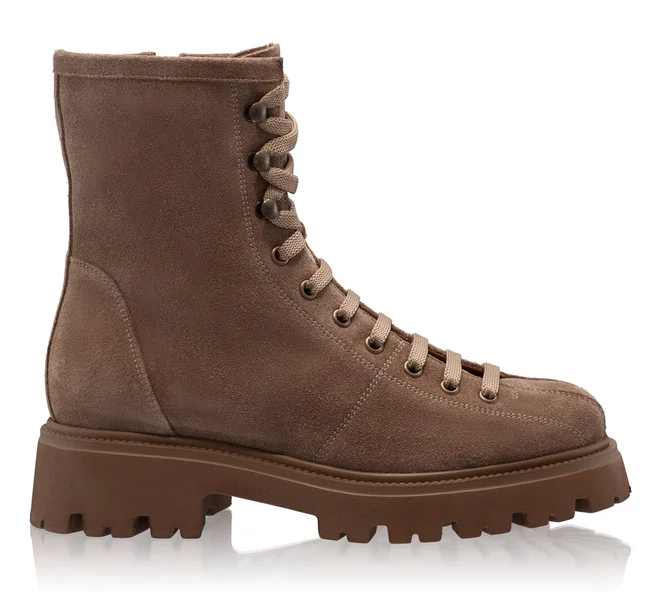 Women Leather Casual Boots 6303 Crosta Taupe