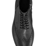 Men leather boots 7679 Vitello Black