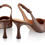 Mid-heel Slingback Pumps 5728 Lac Brown