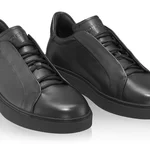 Men Leather Sport Shoes 7772 Vitello Black