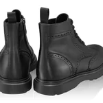 Men leather boots 7679 Vitello Black