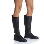 Women Leather Boots 7939 Vitello Black