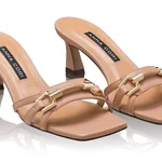 Women Leather Mules 8468 Vitello Nude