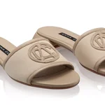 Women Leather Mules 8082 Bottalato+Tess Taupe
