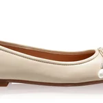 Women Ballerina Flats 8103 Vitello Panna