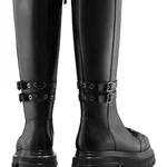 Women Leather Boots 8210 Vitello Black