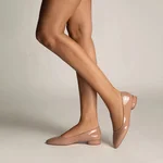 Kiteen-heel Slingback Pumps 8047 Lac Nude