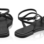Women's leather sandals 8379 Bottalato Black