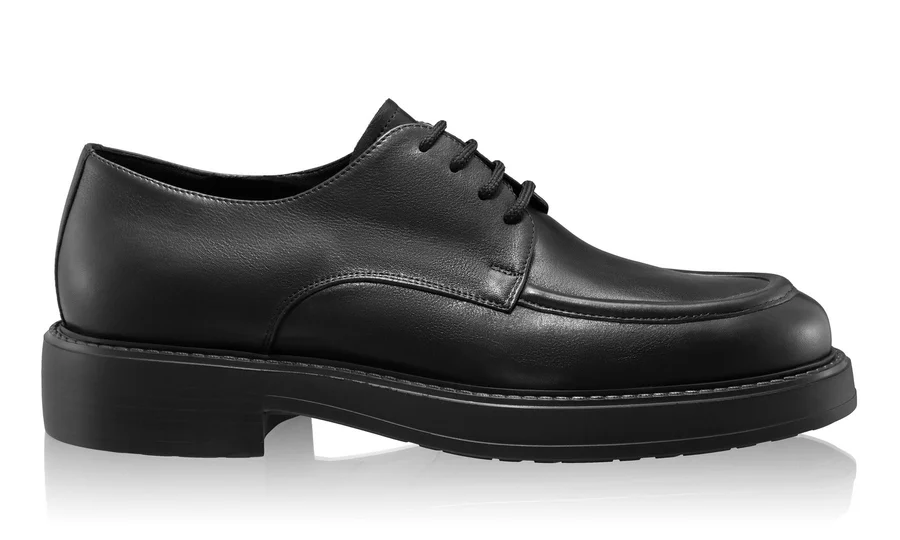 Men Leather Casual Shoes 7665 Vitello Black
