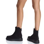 Women Suede Leather Boots 7936 Camoscio Black