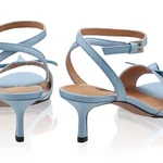Women Leather Sandals 8110 Vitello Azzurro
