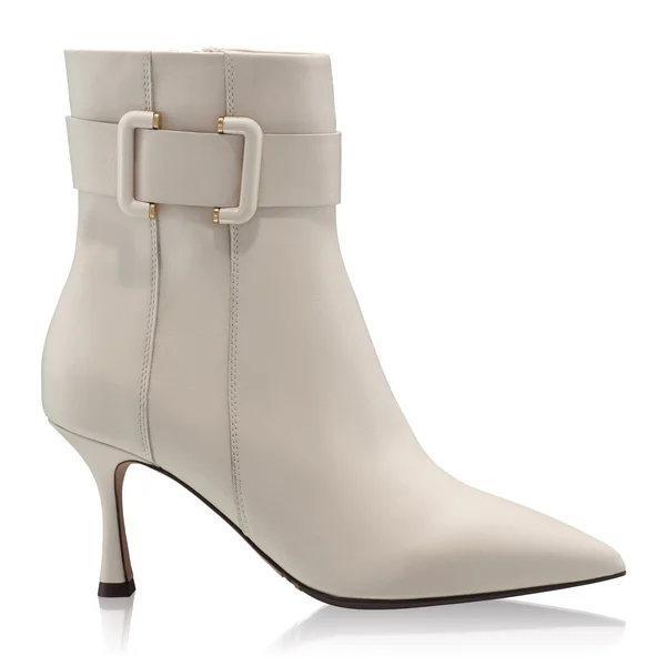 Leather Ankle Boots 8186 Vitello Panna