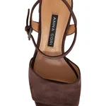 Women Leather Sandals 8042 Camoscio Maro