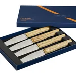 Coffret de 4 couteaux de table Facette Olivier