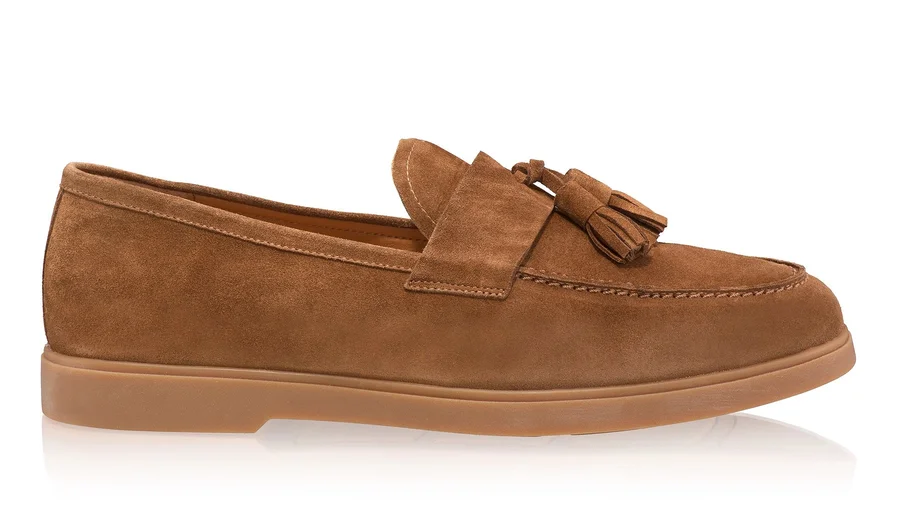 Men Natural Leather Loafers 7628 Crosta Maro