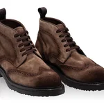 Men Suede Leather Boots 7742 Crosta Taupe