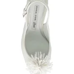 Mid-heel Slingback Pumps 8434 Vitello White