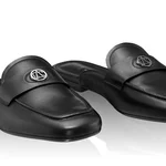 Women Leather Mules 8121 Vitello Black