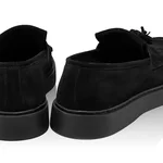 Men Genuine Leather Loafers 7685 Crosta Black
