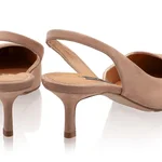 Mid-heel Slingback Pumps 8064 Camoscio Fard
