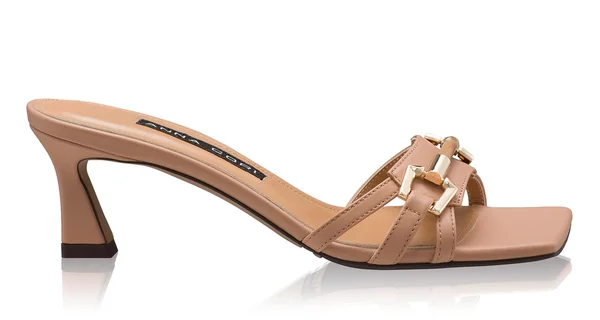 Women Leather Mules 8468 Vitello Nude