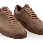 Men Suede Leather Sport Shoes 7610 Crosta Taupe