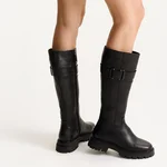 Women Leather Boots 8164 Vitello Black