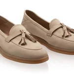 Women Casual Loafers 8002 Nabuck Beige