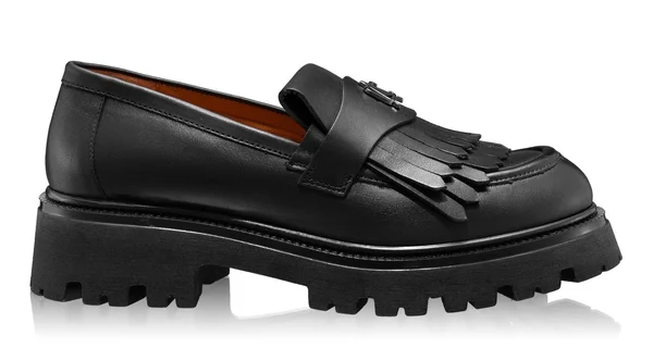 Women Casual  Leather Shoes 7196 Vitello Black