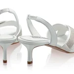 Women Leather Sandals 8451 Vitello White