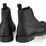 Men Natural Leather Casual Boots 7688 Vitello Black