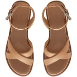 Women's Leather Sandals 8456 Bottalato Cappuccino