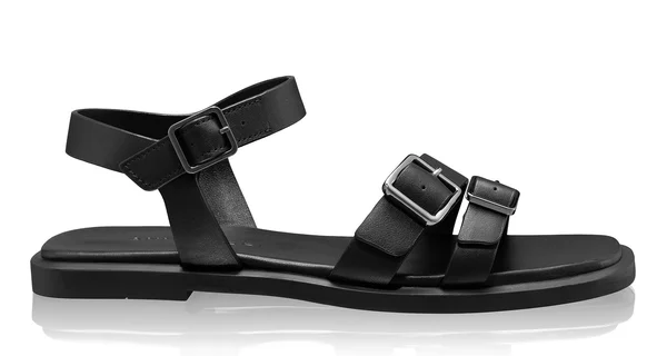 Women Leather Sandals 8356 Vitello Black