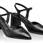 Mid-heel Slingback Pumps 8046 Vitello Black